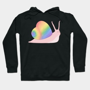 Gay Pride Love Heart Snail Hoodie